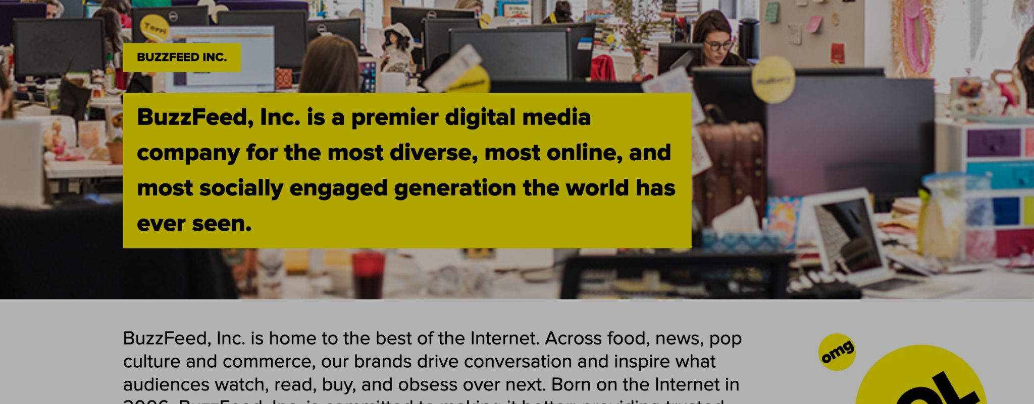 BuzzFeed brand visual